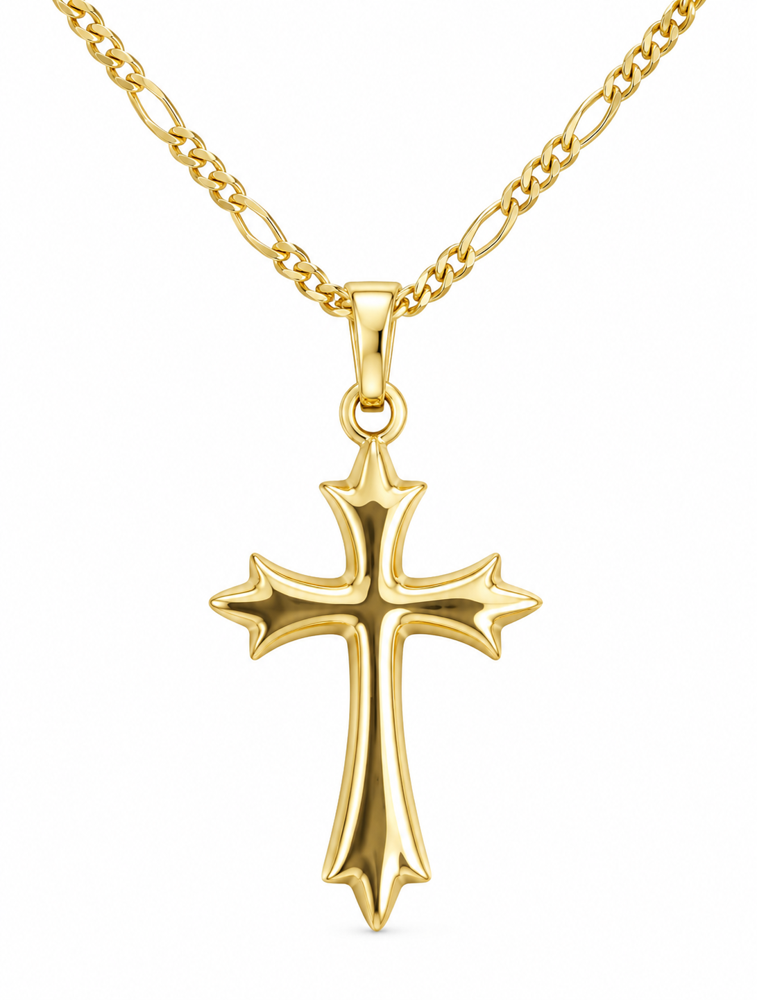 Collana in Oro Giallo con Croce Stilizzata