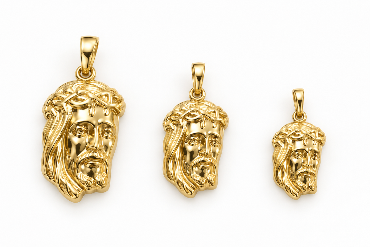 Pendente Sacra Famiglia in Oro Giallo 18kt