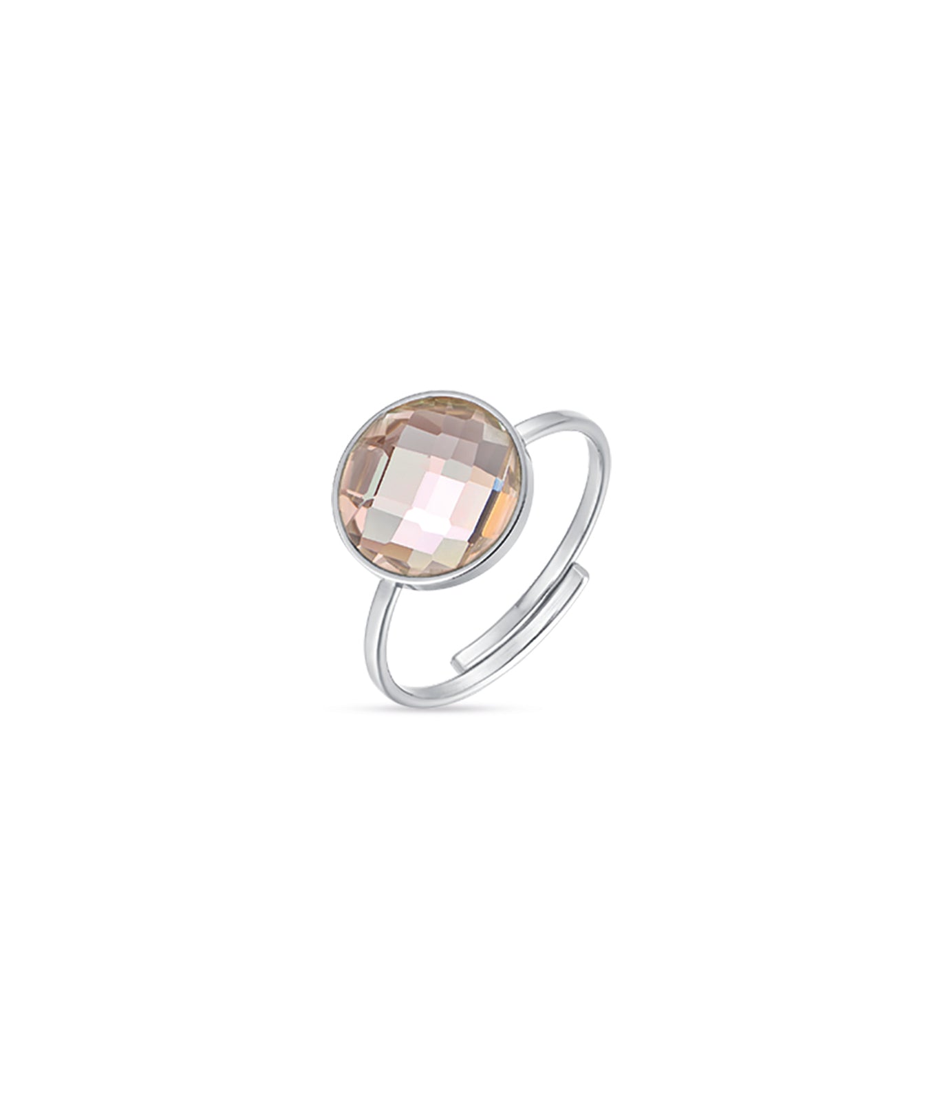 ANELLO IN ACCIAIO CON PIETRA GOLDEN SHADOW