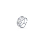 ANELLO DA DONNA IN ACCIAIO DREAM CON CRISTALLI BIANCHI - MISURA S (MISURA 13)