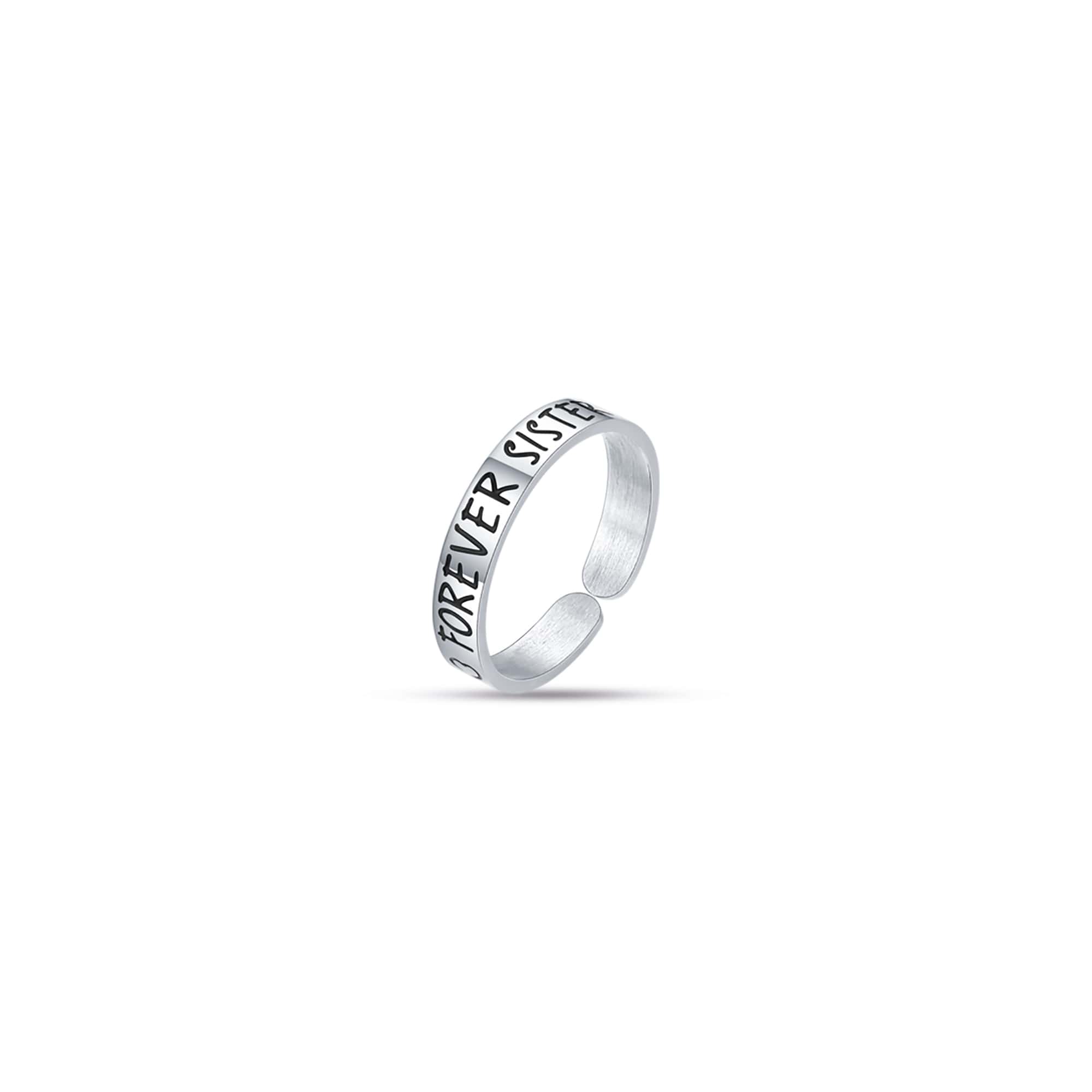 ANELLO DA DONNA IN ACCIAIO FOREVER SISTER