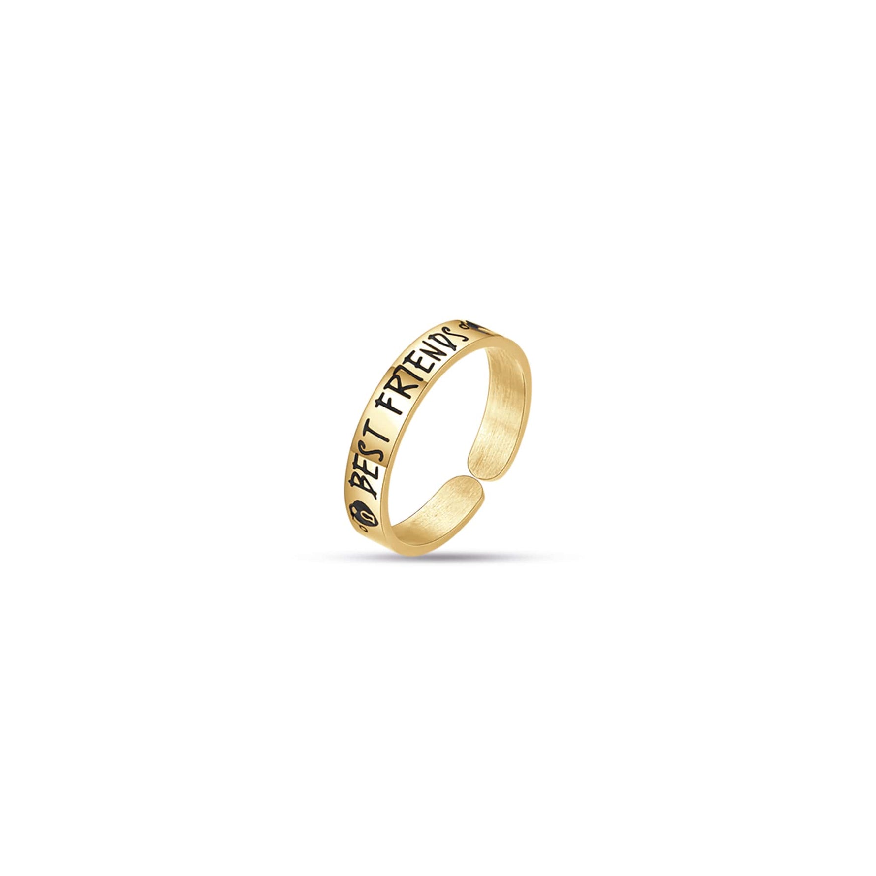 ANELLO DA DONNA IN ACCIAIO DORATO BEST FRIENDS