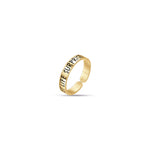 ANELLO DA DONNA IN ACCIAIO DORATO LET LIFE SURPRISE YOU