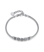 BRACCIALE IN ACCIAIO CON ELEMENTI IN ACCIAIO IP NERO ANTICATO