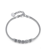 BRACCIALE IN ACCIAIO CON ELEMENTI IN ACCIAIO IP NERO ANTICATO