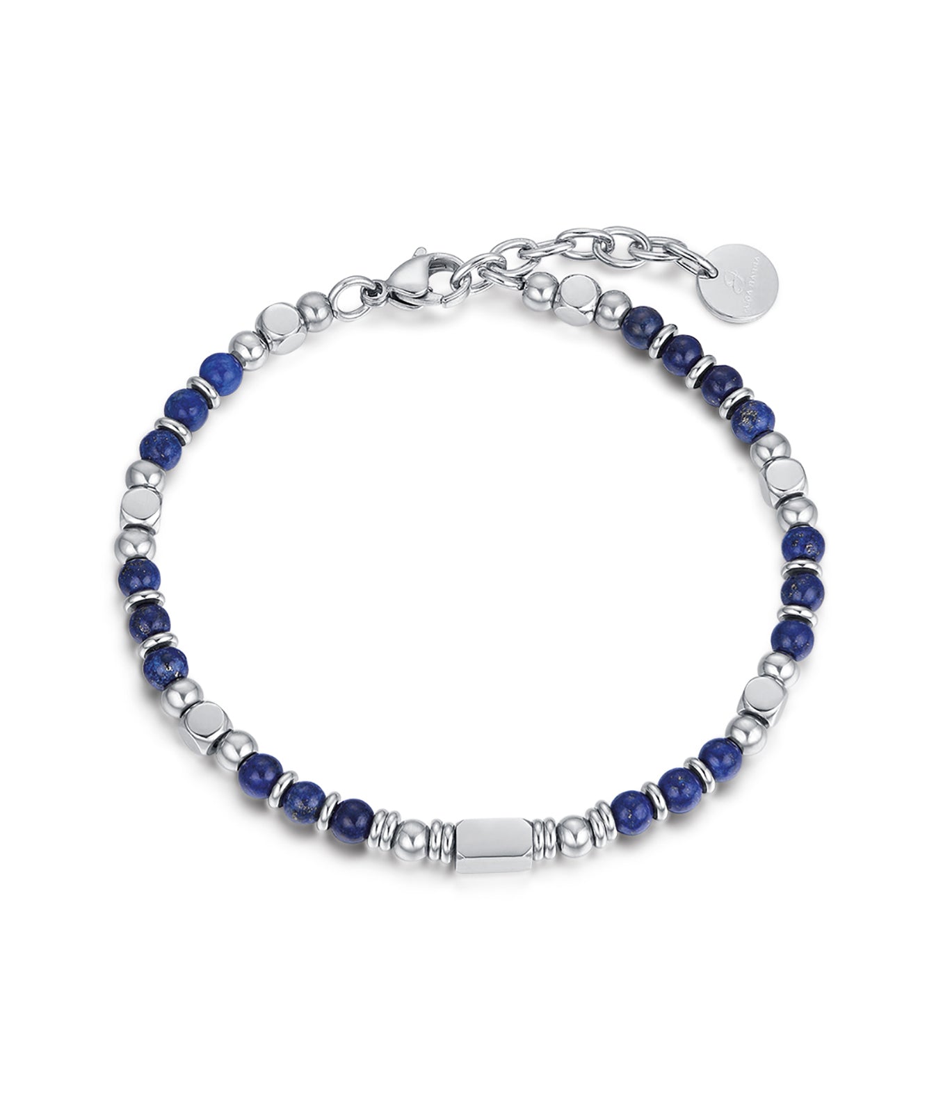 BRACCIALE IN ACCIAIO CON PIETRE LAPIS