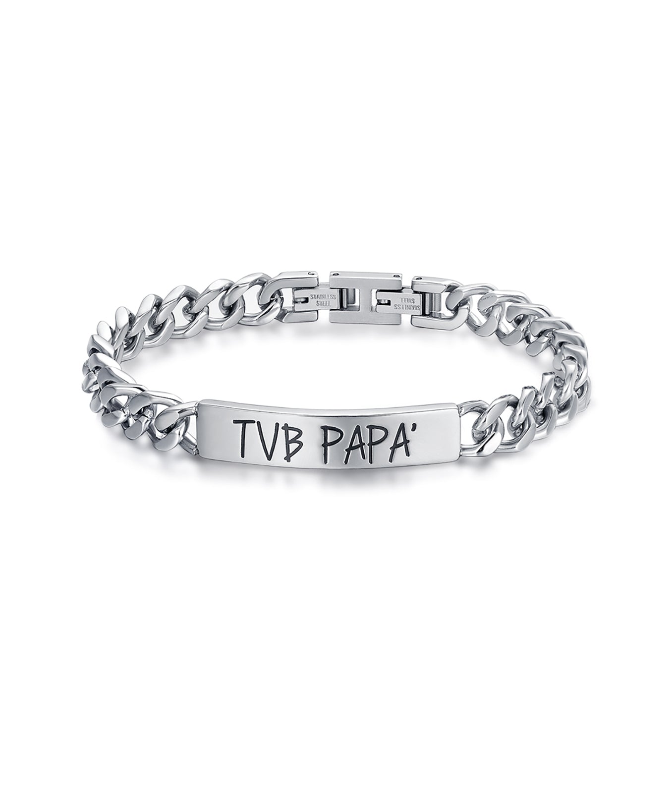 BRACCIALE IN ACCIAIO TVB PAPA'