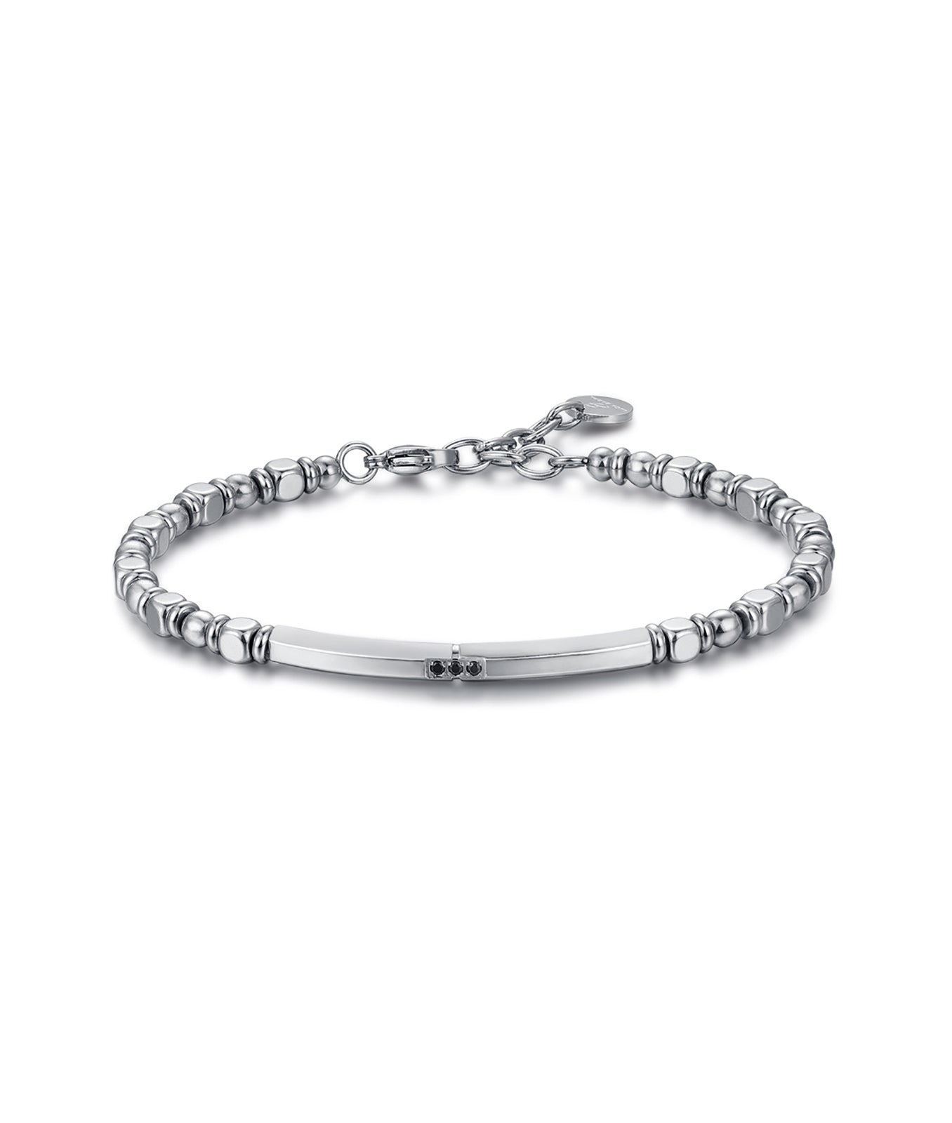 BRACCIALE IN ACCIAIO CON EMATITE SILVER