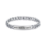 BRACCIALE DA UOMO IN ACCIAIO IMPARA A VINCERE DALLE SCONFITTE
