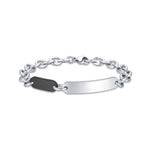 BRACCIALE DA UOMO IN ACCIAIO CON ELEMENTO IN ACCIAIO NERO