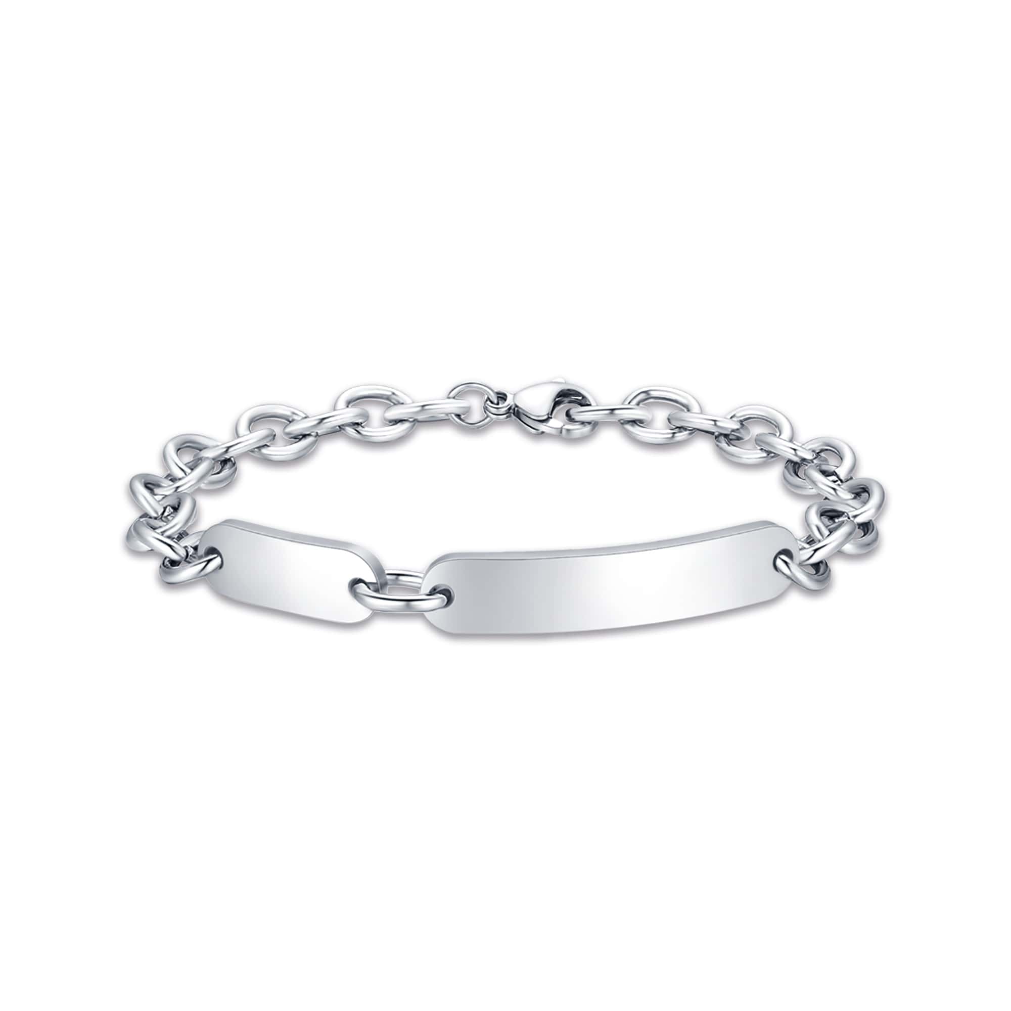 BRACCIALE DA UOMO IN ACCIAIO CON ELEMENTO IN ACCIAIO