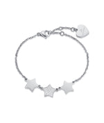BRACCIALE IN ACCIAIO CON STELLE E GLITTER