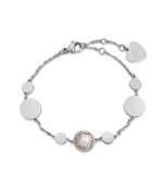 BRACCIALE IN ACCIAIO CON PIETRE GOLDEN SHADOW