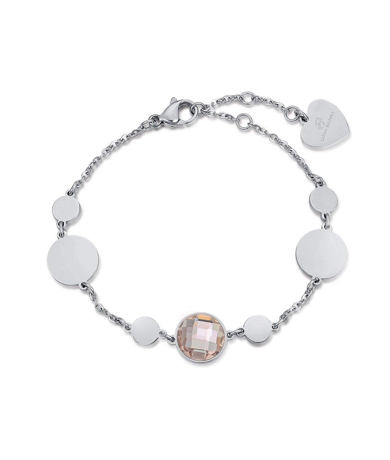 BRACCIALE IN ACCIAIO CON PIETRE GOLDEN SHADOW