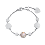 BRACCIALE IN ACCIAIO CON PIETRE GOLDEN SHADOW