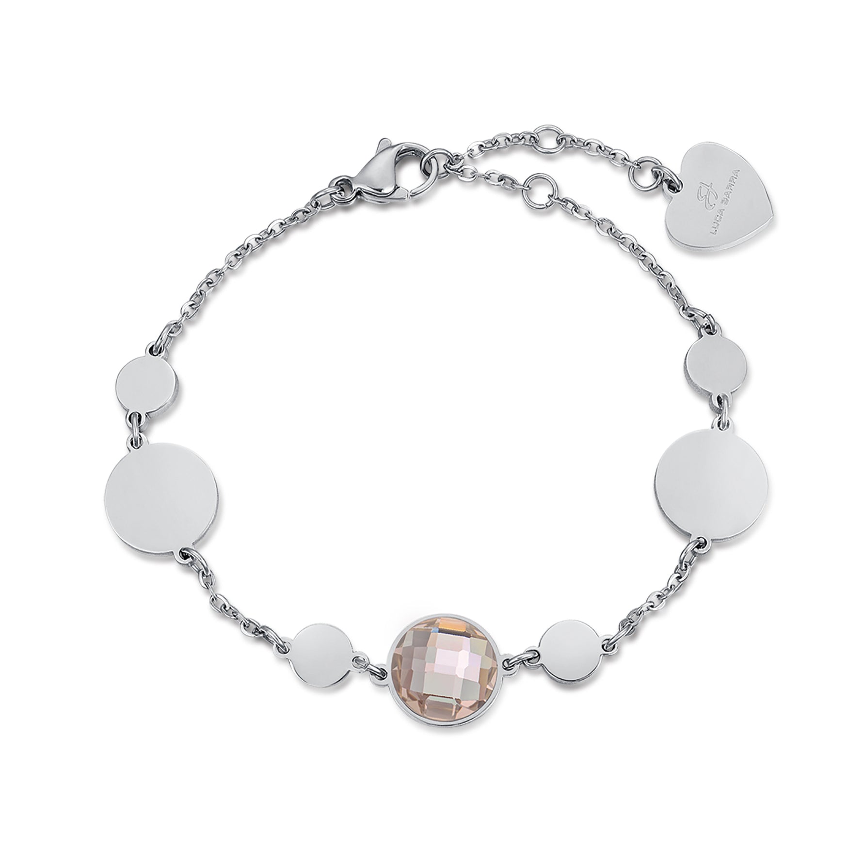 BRACCIALE IN ACCIAIO CON PIETRE GOLDEN SHADOW