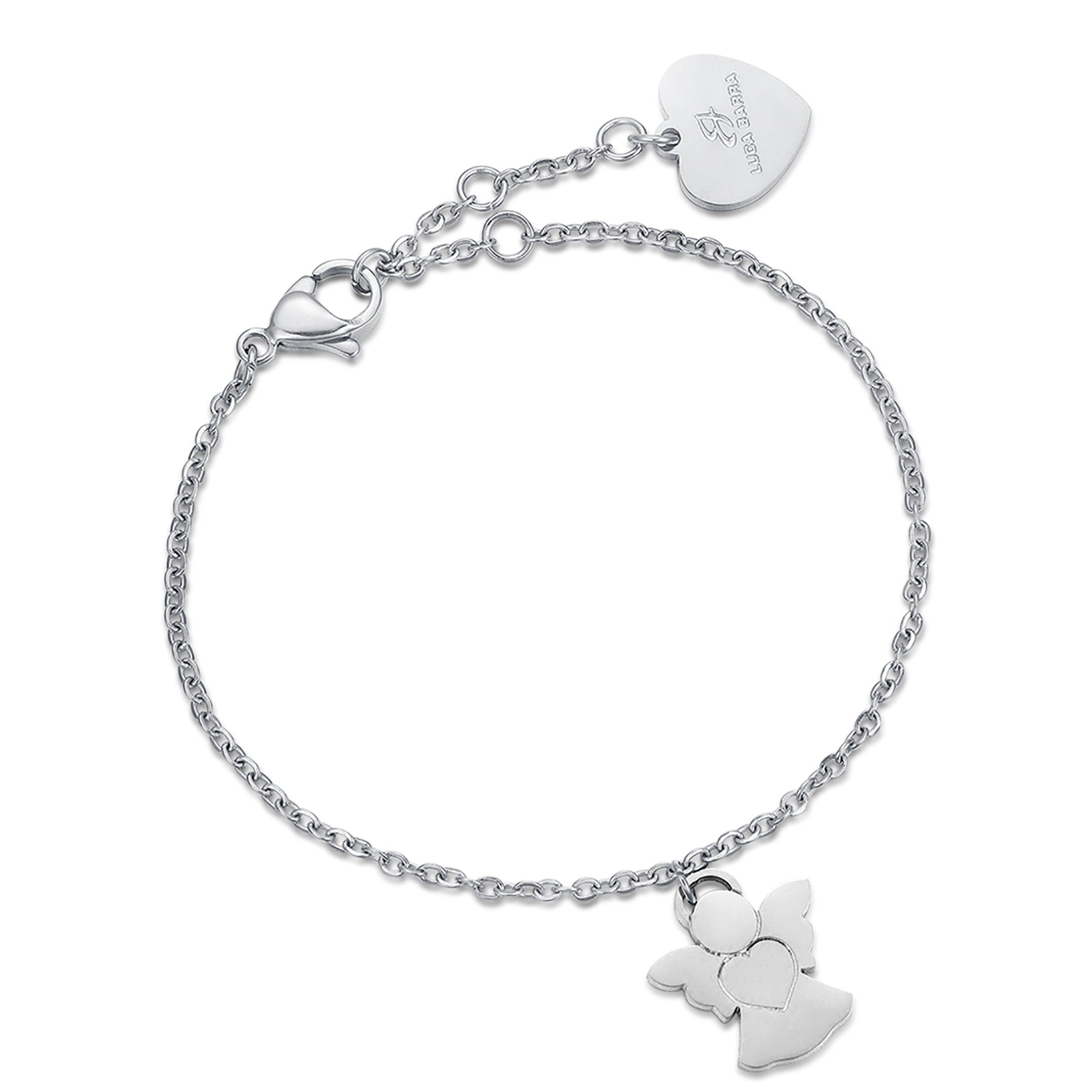 BRACCIALE IN ACCIAIO CON ANGELO