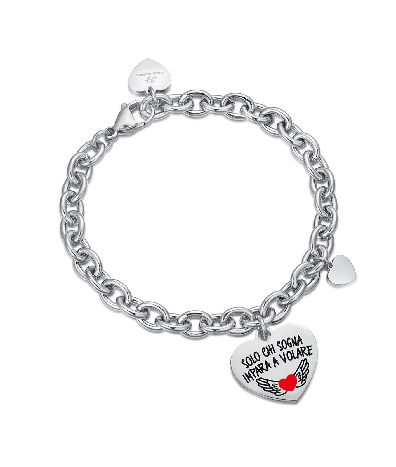 BRACCIALE DA DONNA IN ACCIAIO SOLO CHI SOGNA IMPARA A VOLARE