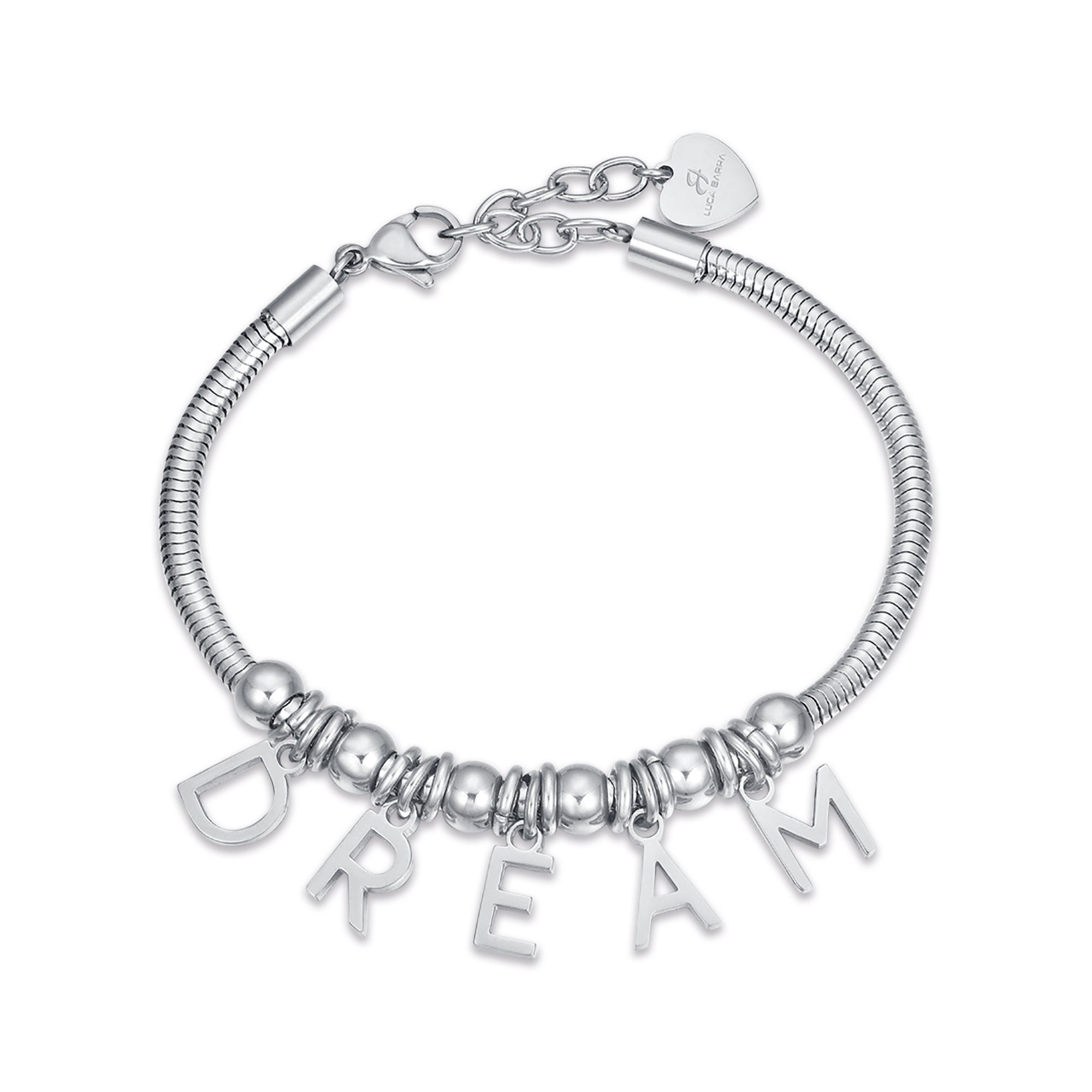 BRACCIALE IN ACCIAIO CON CHARMS DREAM