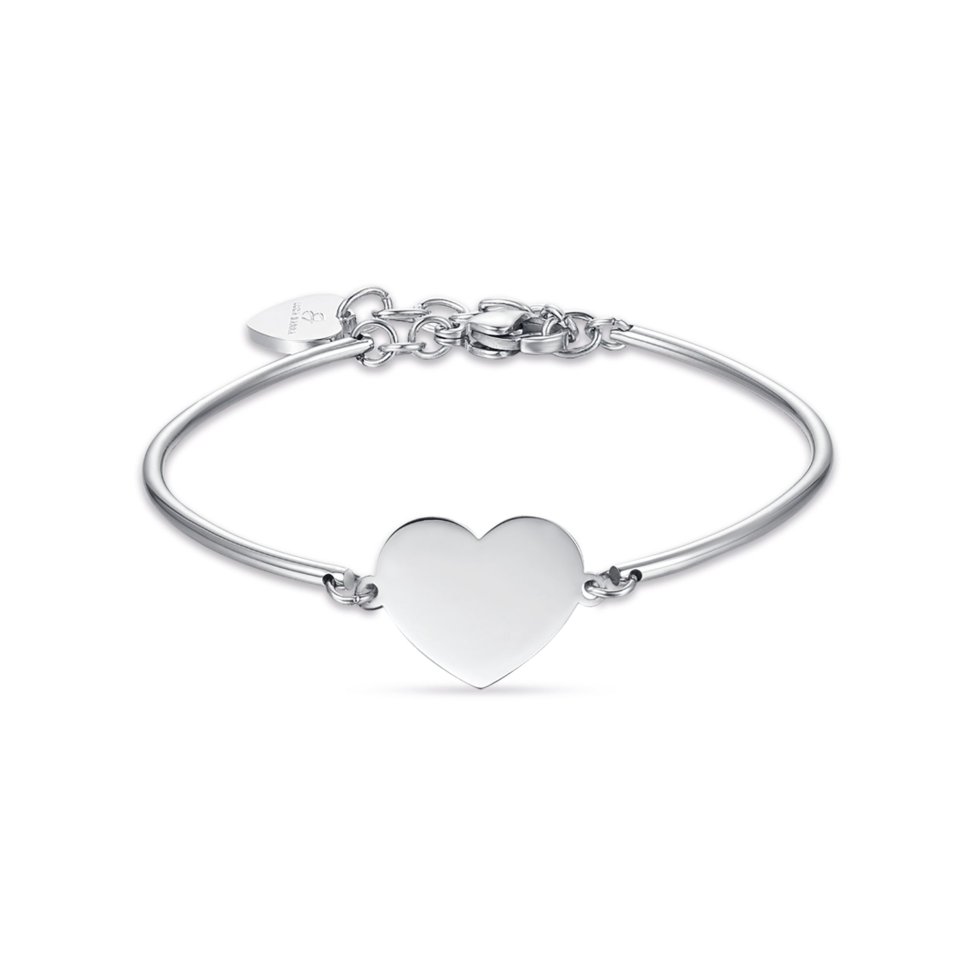 BRACCIALE IN ACCIAIO CON CUORE
