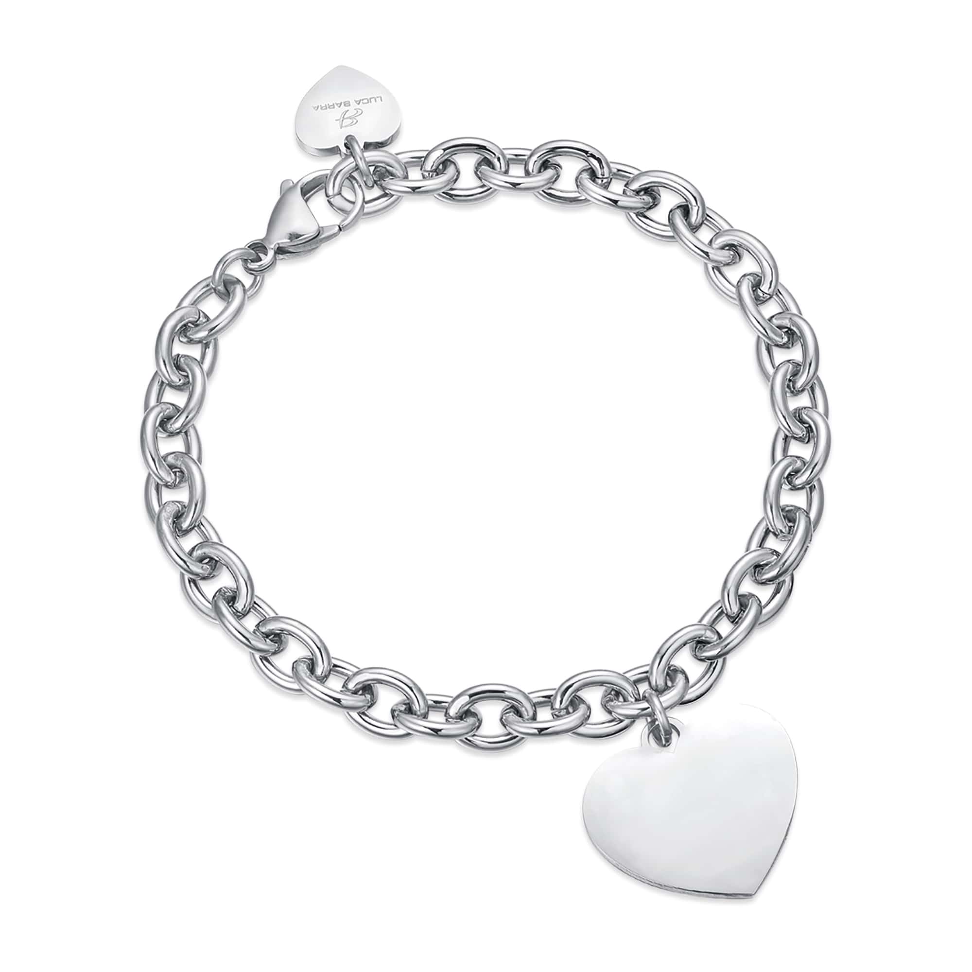 BRACCIALE DA DONNA IN ACCIAIO CON CUORE
