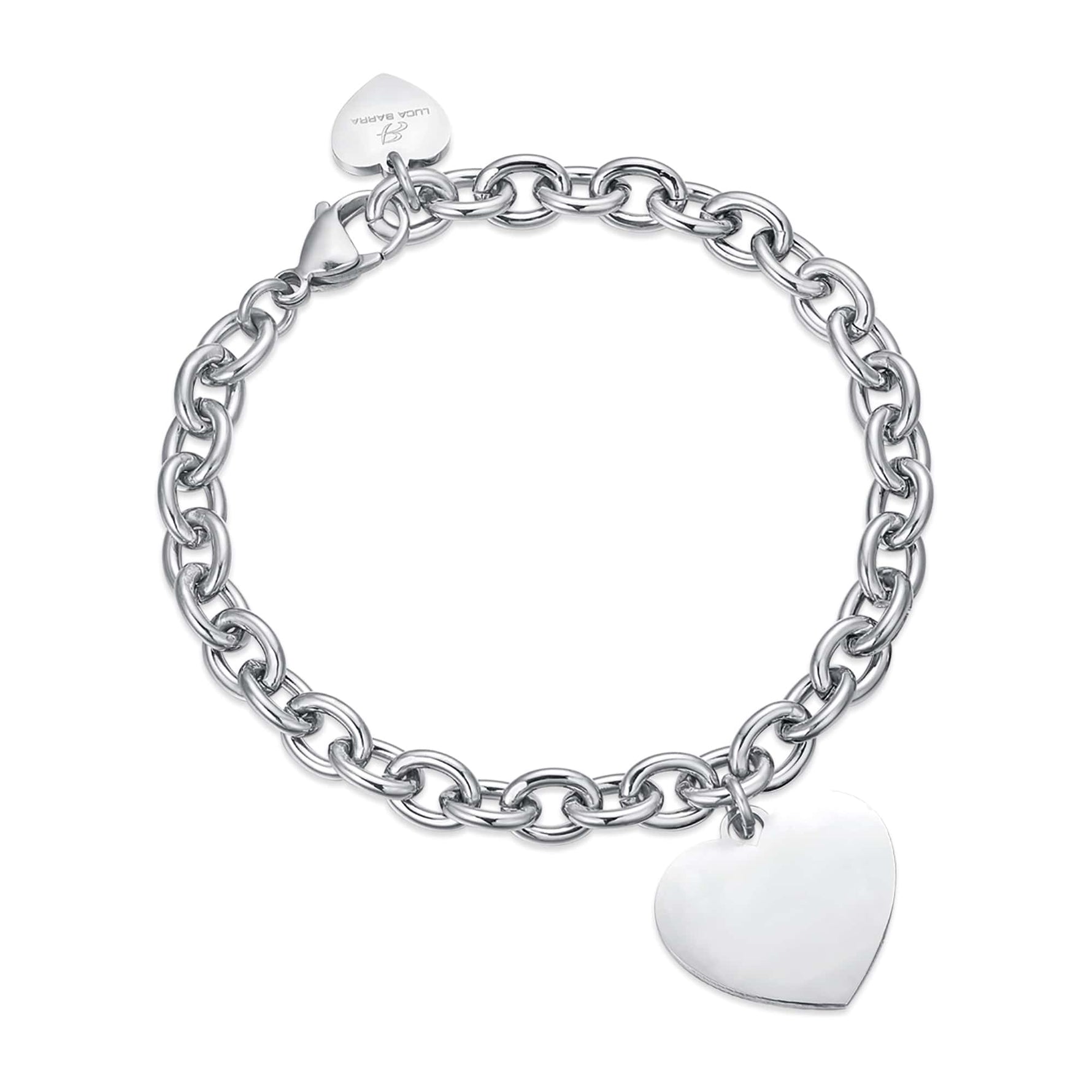 BRACCIALE DA DONNA IN ACCIAIO CON CUORE