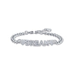 BRACCIALE DA DONNA IN ACCIAIO DREAM CON CRISTALLI BIANCHI