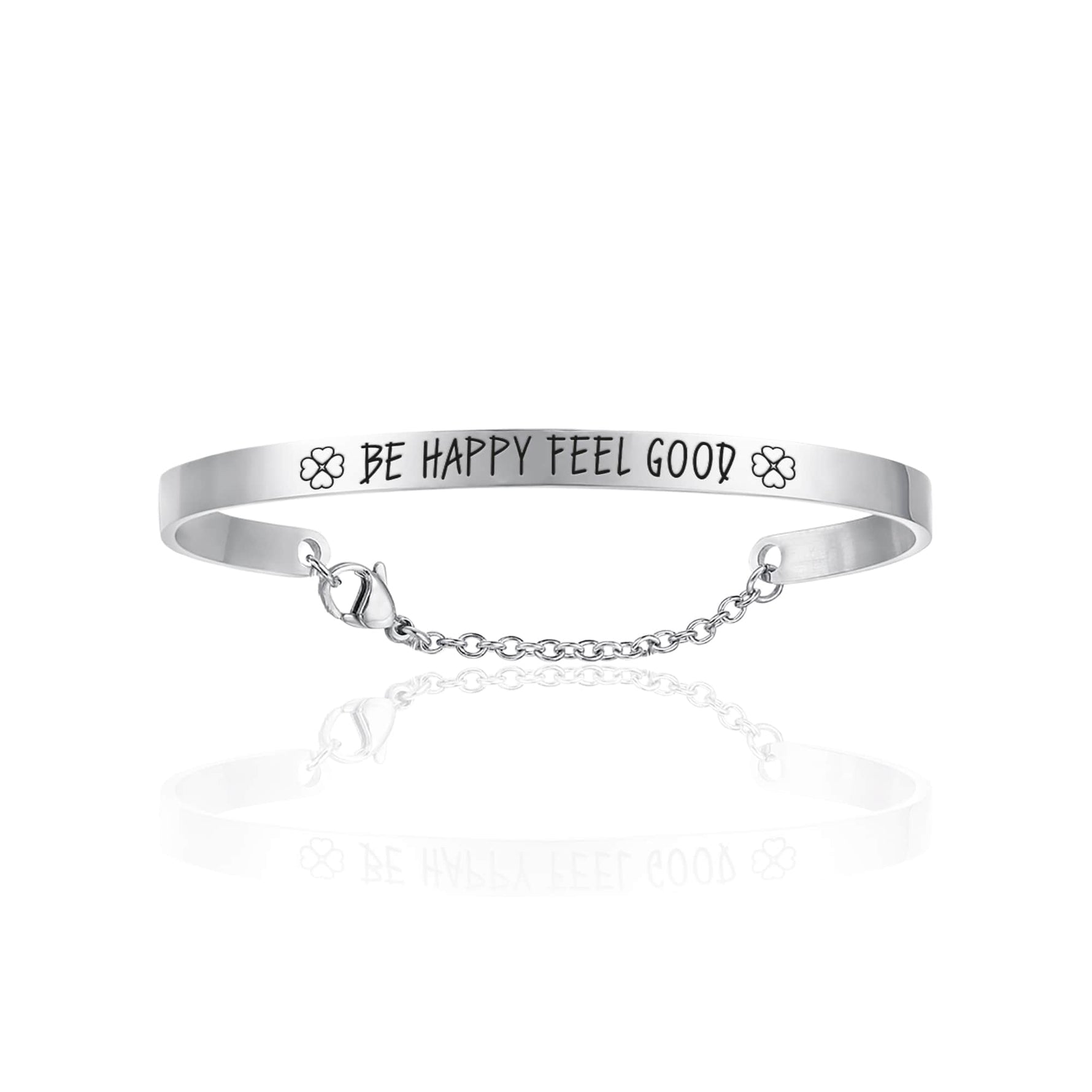 BRACCIALE DA DONNA IN ACCIAIO BE HAPPY FEEL GOOD