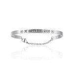 BRACCIALE DA DONNA IN ACCIAIO BE HAPPY FEEL GOOD