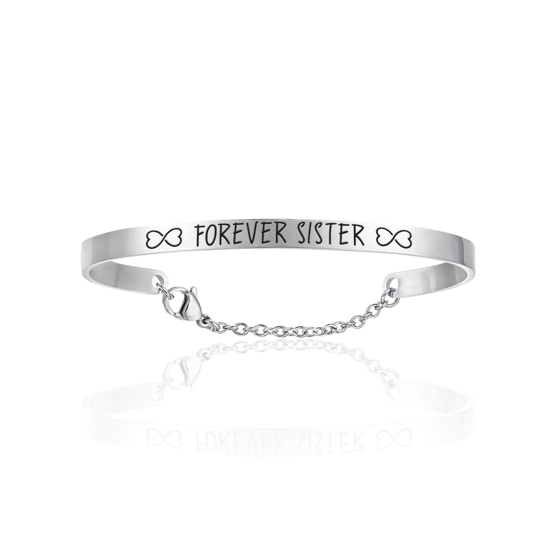 BRACCIALE DA DONNA IN ACCIAIO FOREVER SISTER