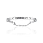 BRACCIALE DA DONNA IN ACCIAIO DO WHAT YOU LOVE