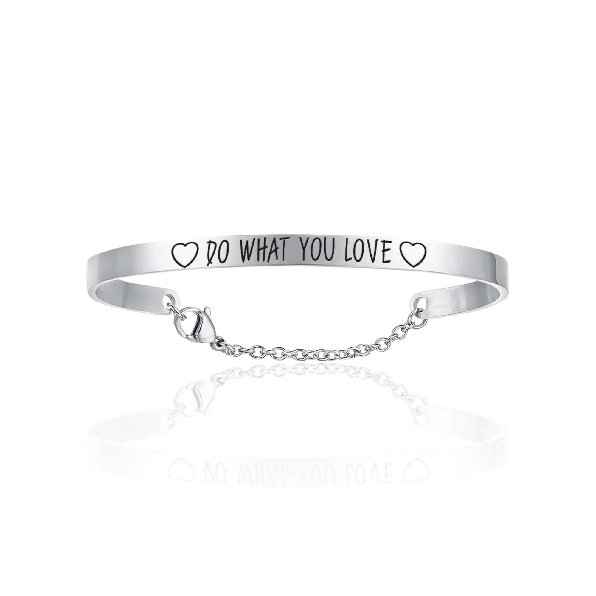 BRACCIALE DA DONNA IN ACCIAIO DO WHAT YOU LOVE