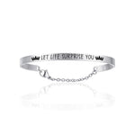 BRACCIALE DA DONNA IN ACCIAIO LET LIFE SURPRISE YOU
