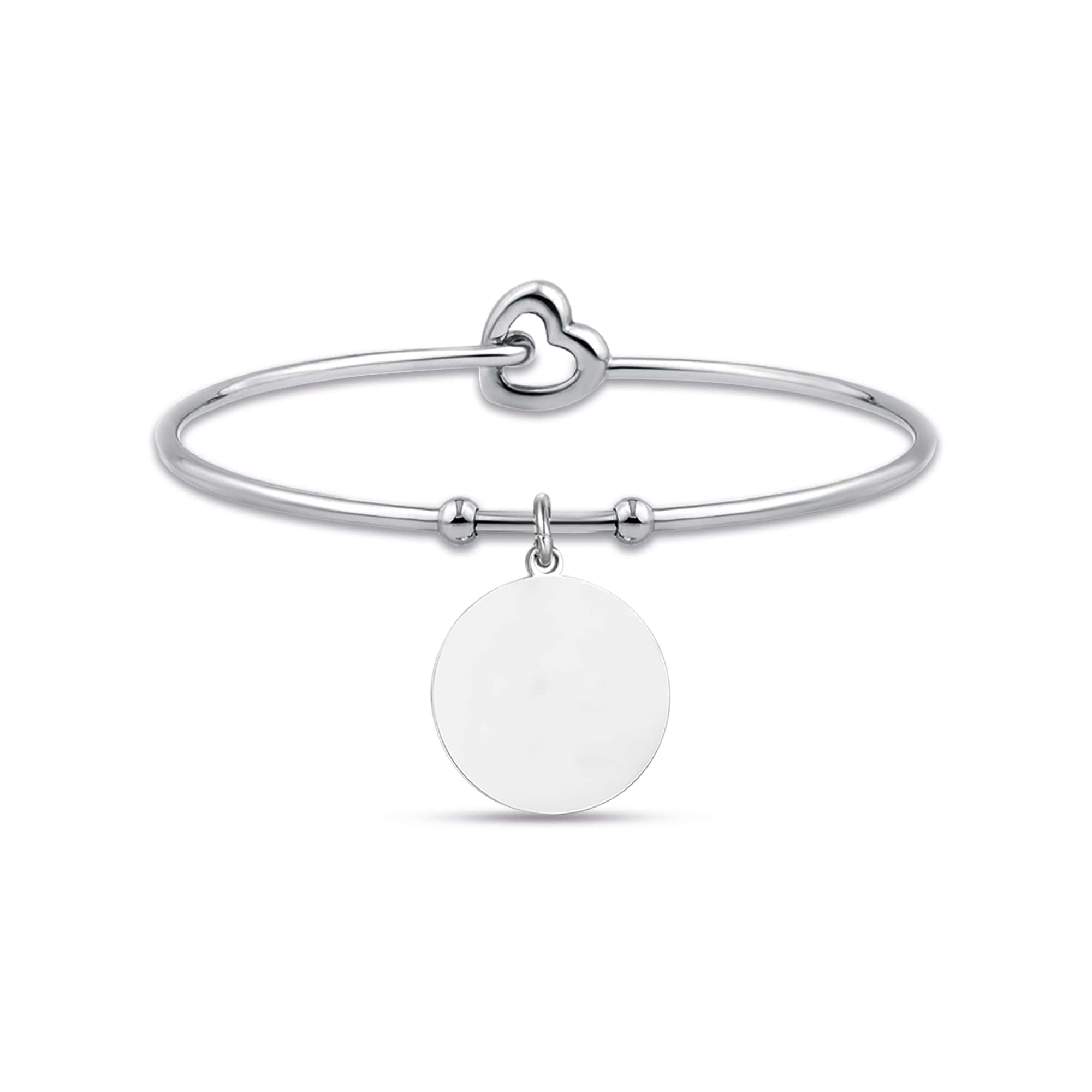 BRACCIALE DA DONNA IN ACCIAIO CON PIASTRA