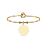BRACCIALE DA DONNA IN ACCIAIO DORATO CON PIASTRA