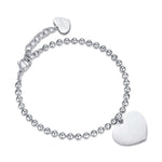 BRACCIALE DA DONNA IN ACCIAIO CON CUORI