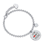 BRACCIALE DA DONNA IN ACCIAIO LA MIA NONNA E' SPECIALE