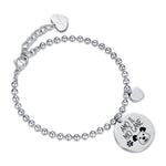 BRACCIALE DA DONNA IN ACCIAIO AMO IL MIO CANE