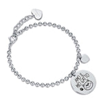 BRACCIALE DA DONNA IN ACCIAIO AMO IL MIO GATTO