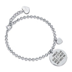 BRACCIALE DA DONNA IN ACCIAIO FAMIGLIA