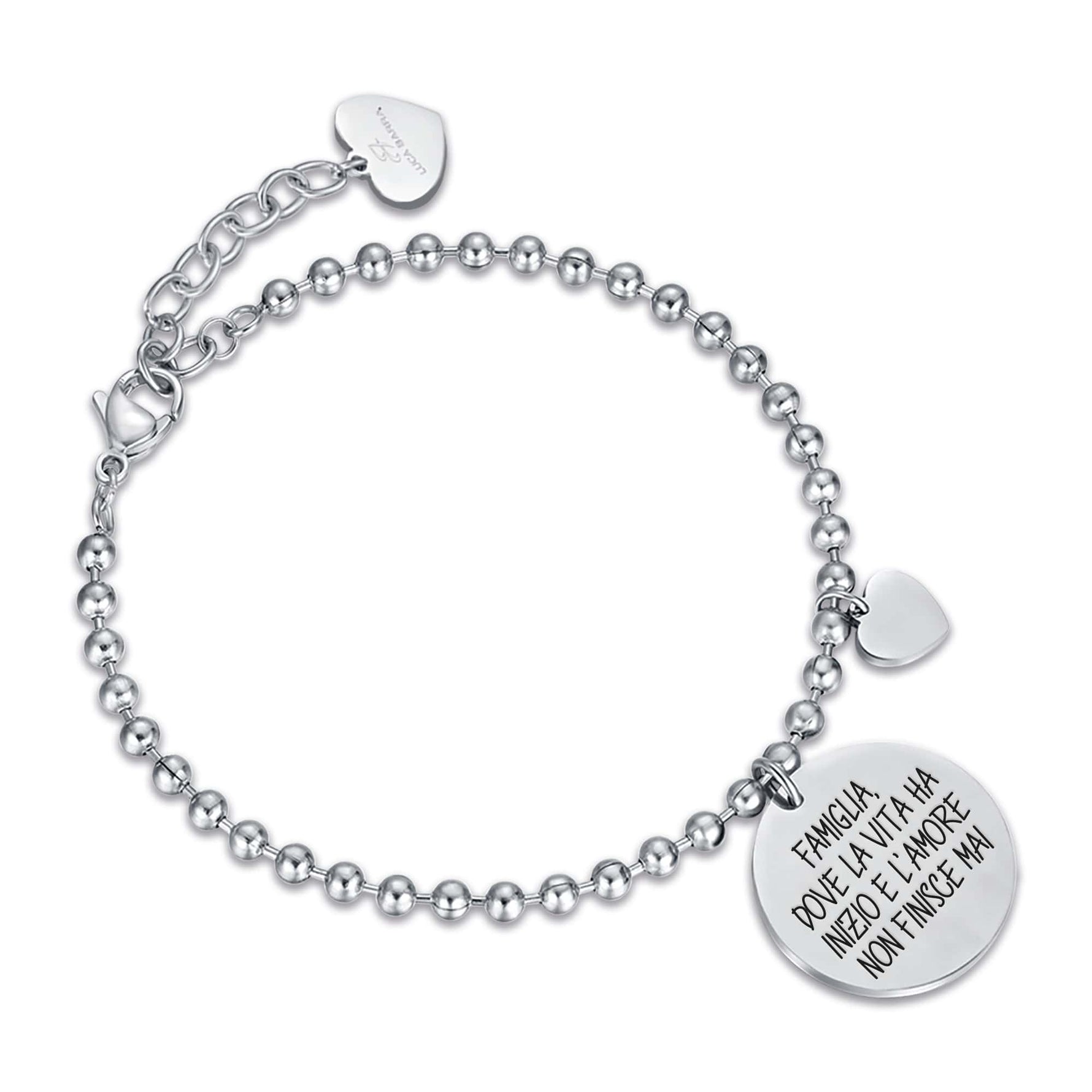BRACCIALE DA DONNA IN ACCIAIO FAMIGLIA
