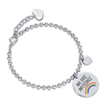 BRACCIALE DA DONNA IN ACCIAIO MAI DIRE IMPOSSIBILE