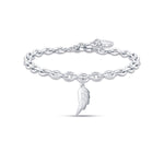 BRACCIALE DA DONNA IN ACCIAIO CON ALA