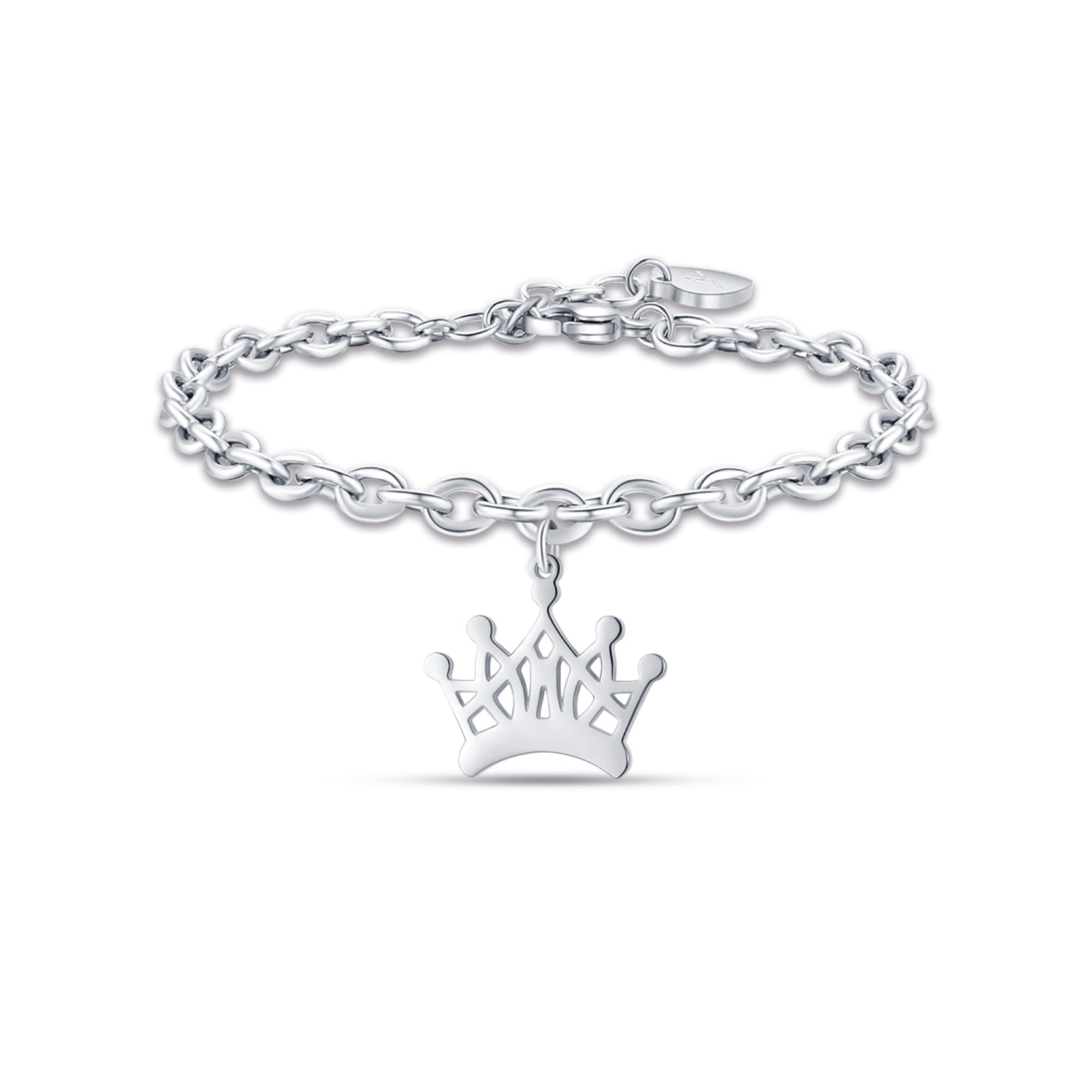 BRACCIALE DA DONNA IN ACCIAIO CON CORONA