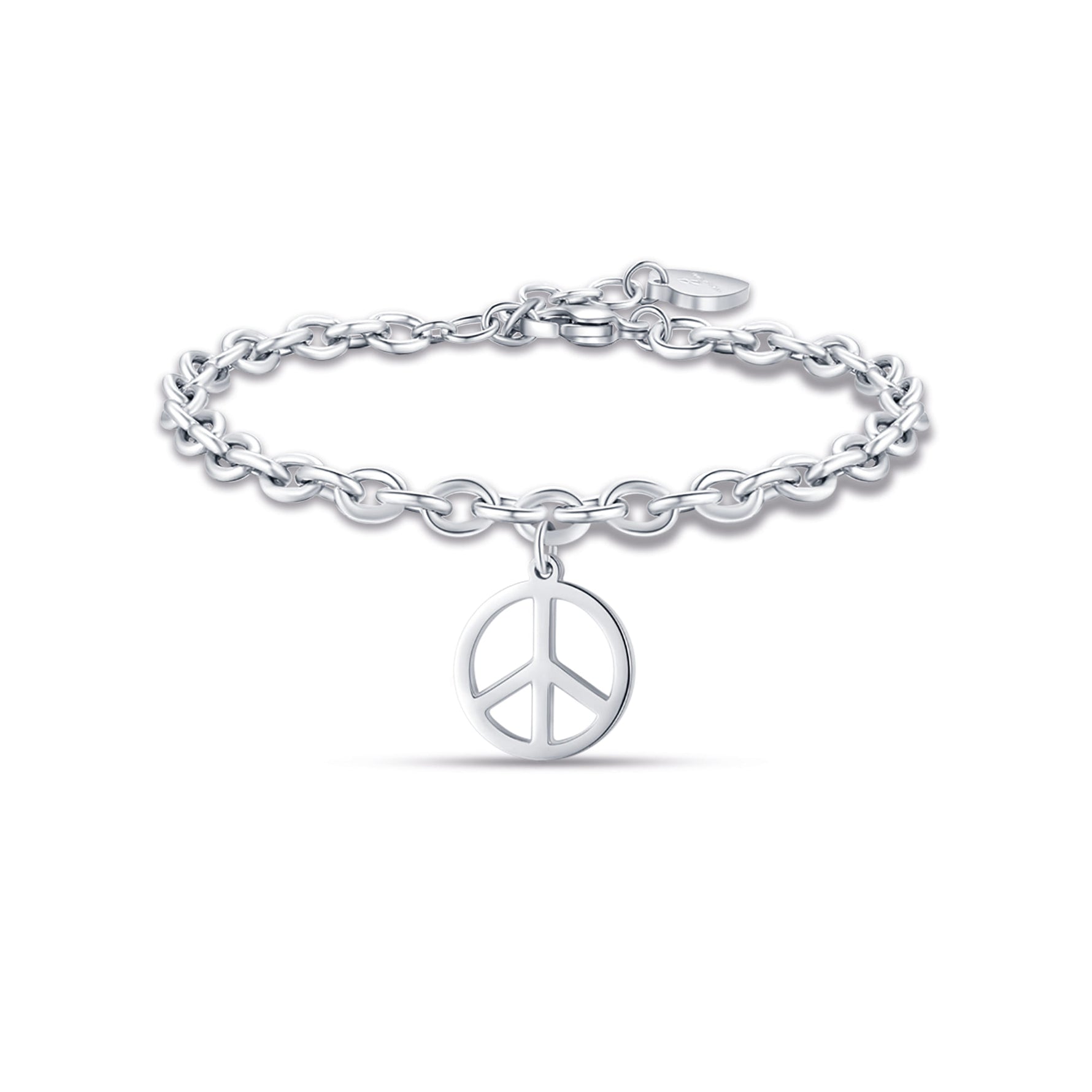 BRACCIALE DA DONNA IN ACCIAIO CON SIMBOLO PACE
