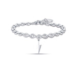 BRACCIALE DA DONNA IN ACCIAIO CON FULMINE