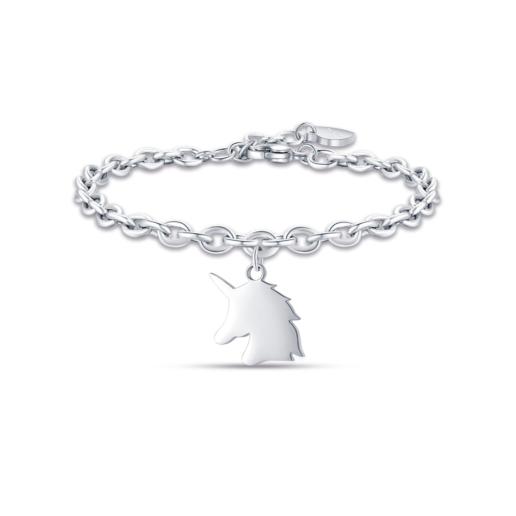 BRACCIALE DA DONNA IN ACCIAIO CON UNICORNO