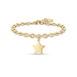 BRACCIALE DA DONNA IN ACCIAIO DORATO CON STELLA