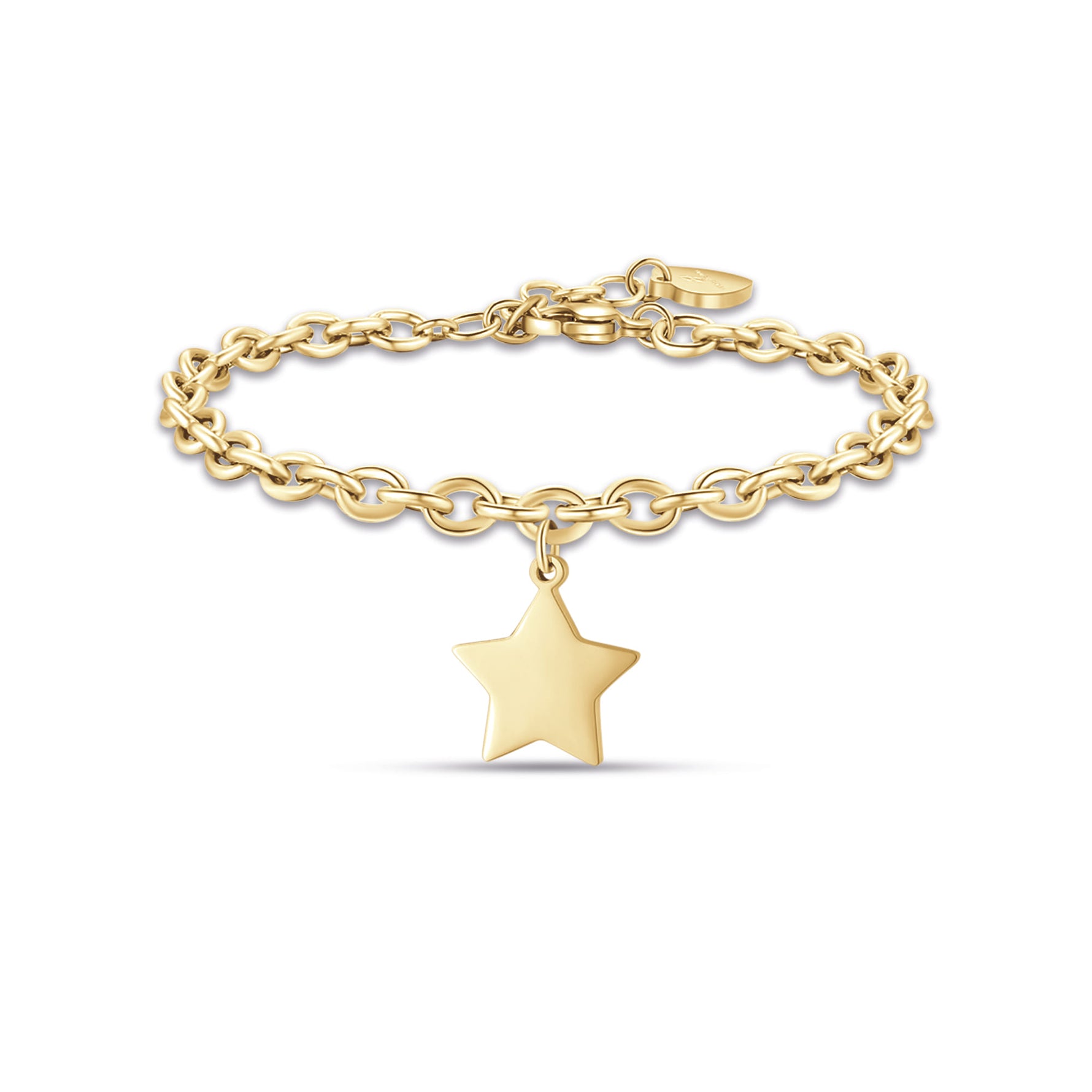 BRACCIALE DA DONNA IN ACCIAIO DORATO CON STELLA