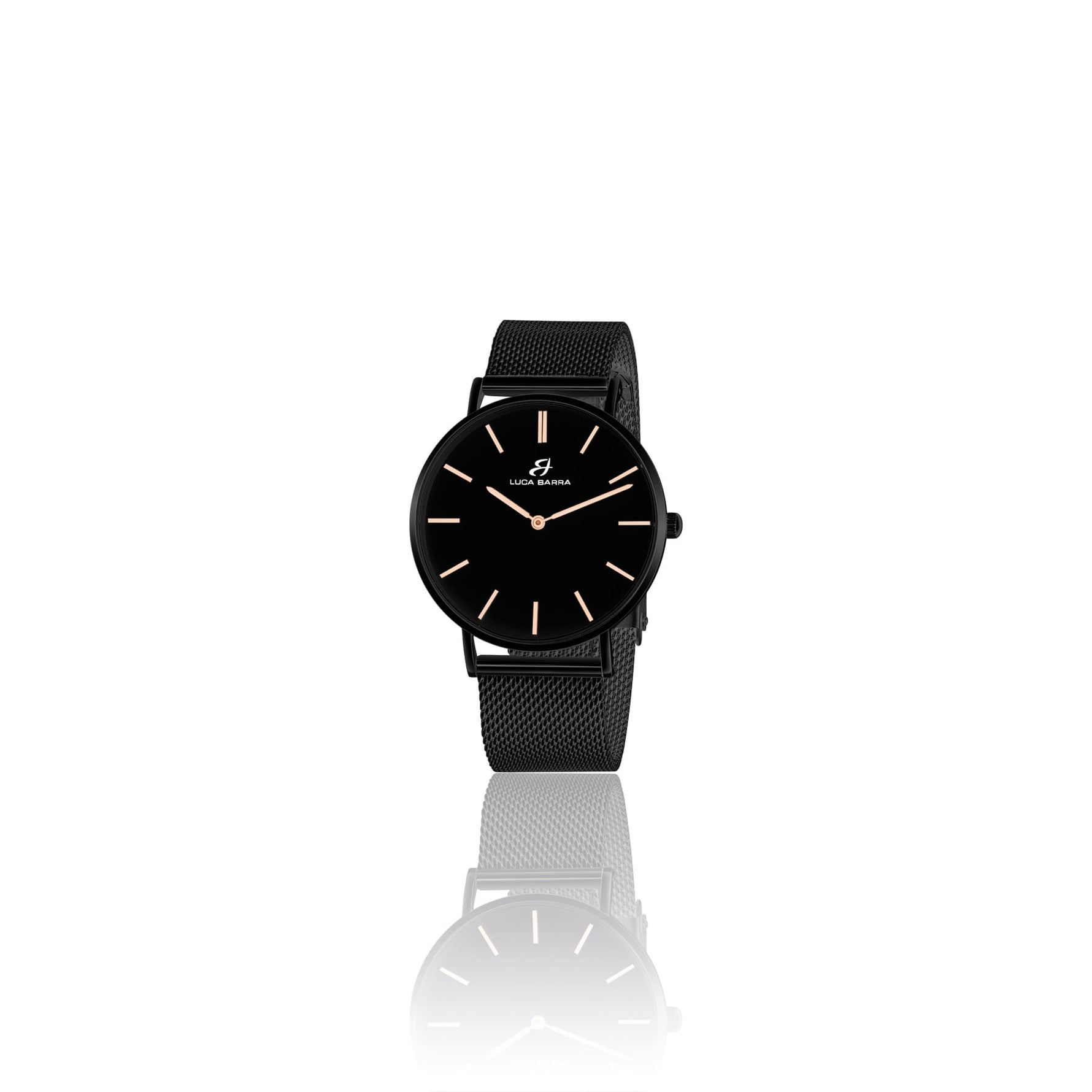 OROLOGIO DA UOMO IN ACCIAIO NERO CON CASSA IN ACCIAIO NERO QUADRANTE NERO